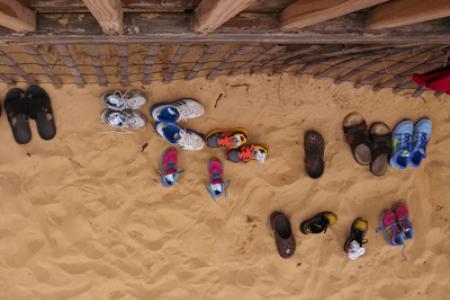 Shoes at the beach Shoes at the beach