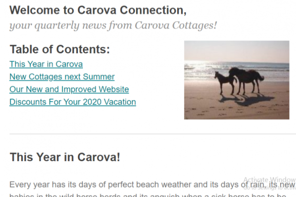 Carova Connection - Fall 2019